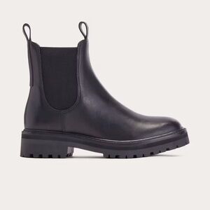 Everlane Black Combat & Moto Boots